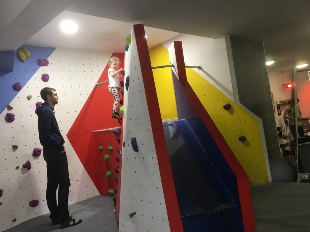 Kid Climbing at The Climbing Academy Glasgow With Kids