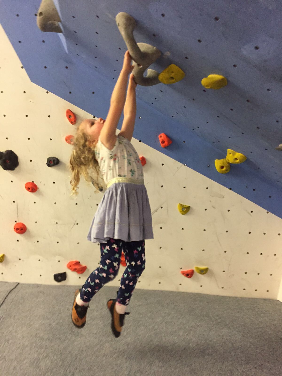 Kid Climbing at The Climbing Academy Glasgow With Kids